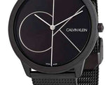  Shop Authentic Calvin Klein Minimal Black Dial Black Mesh Bracelet Watch for Men - K3M5145X - Luxxuri