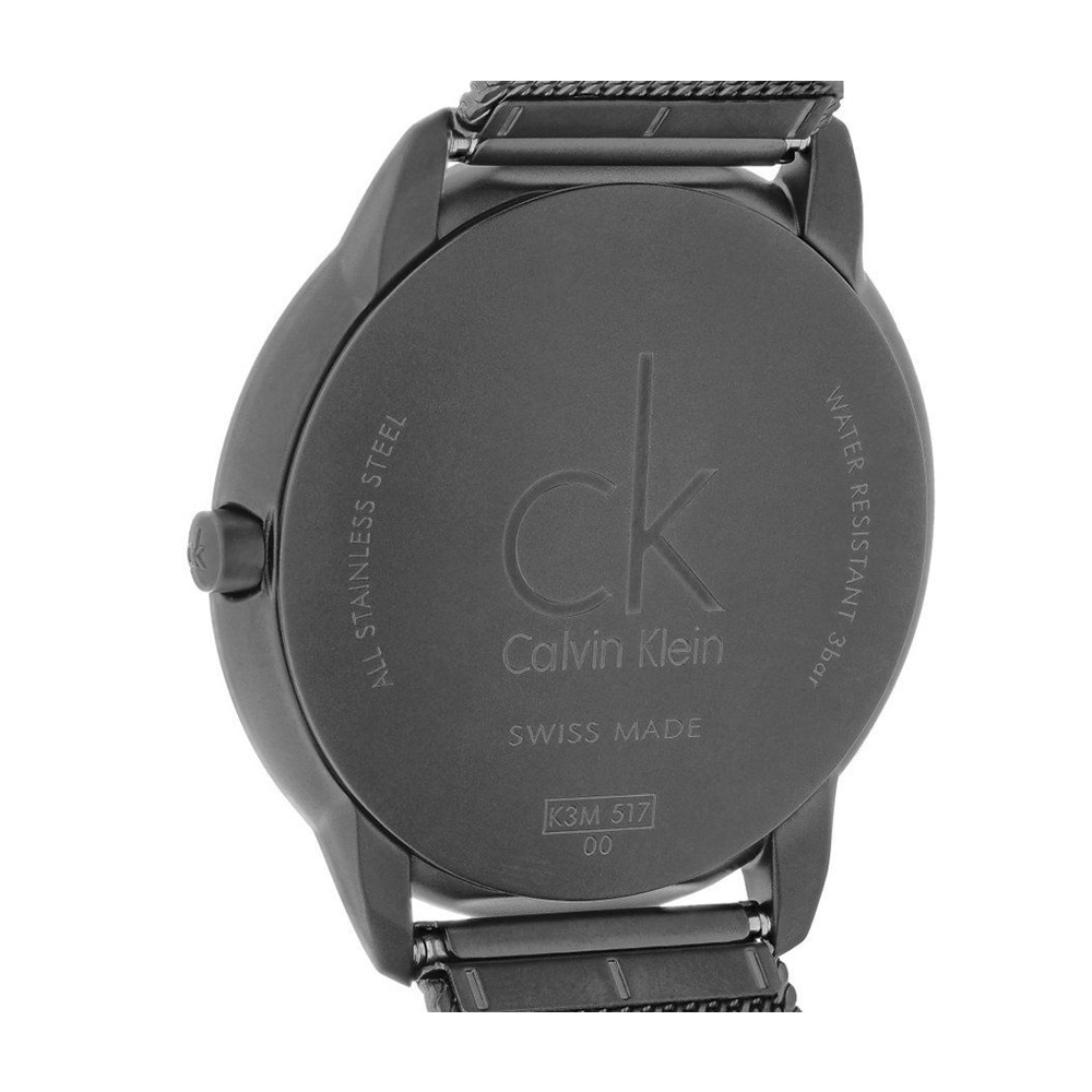  Shop Authentic Calvin Klein Minimal Grey Dial Grey Mesh Bracelet Watch for Men - K3M517P4 - Luxxuri