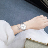  Shop Authentic Calvin Klein Minimal White Dial Silver Mesh Bracelet Watch for Women - K3M5215X - Luxxuri