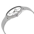  Shop Authentic Calvin Klein Minimal White Dial Silver Mesh Bracelet Watch for Women - K3M5215X - Luxxuri
