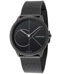  Shop Authentic Calvin Klein Minimal Black Dial Black Mesh Bracelet Watch for Women - K3M5245X - Luxxuri