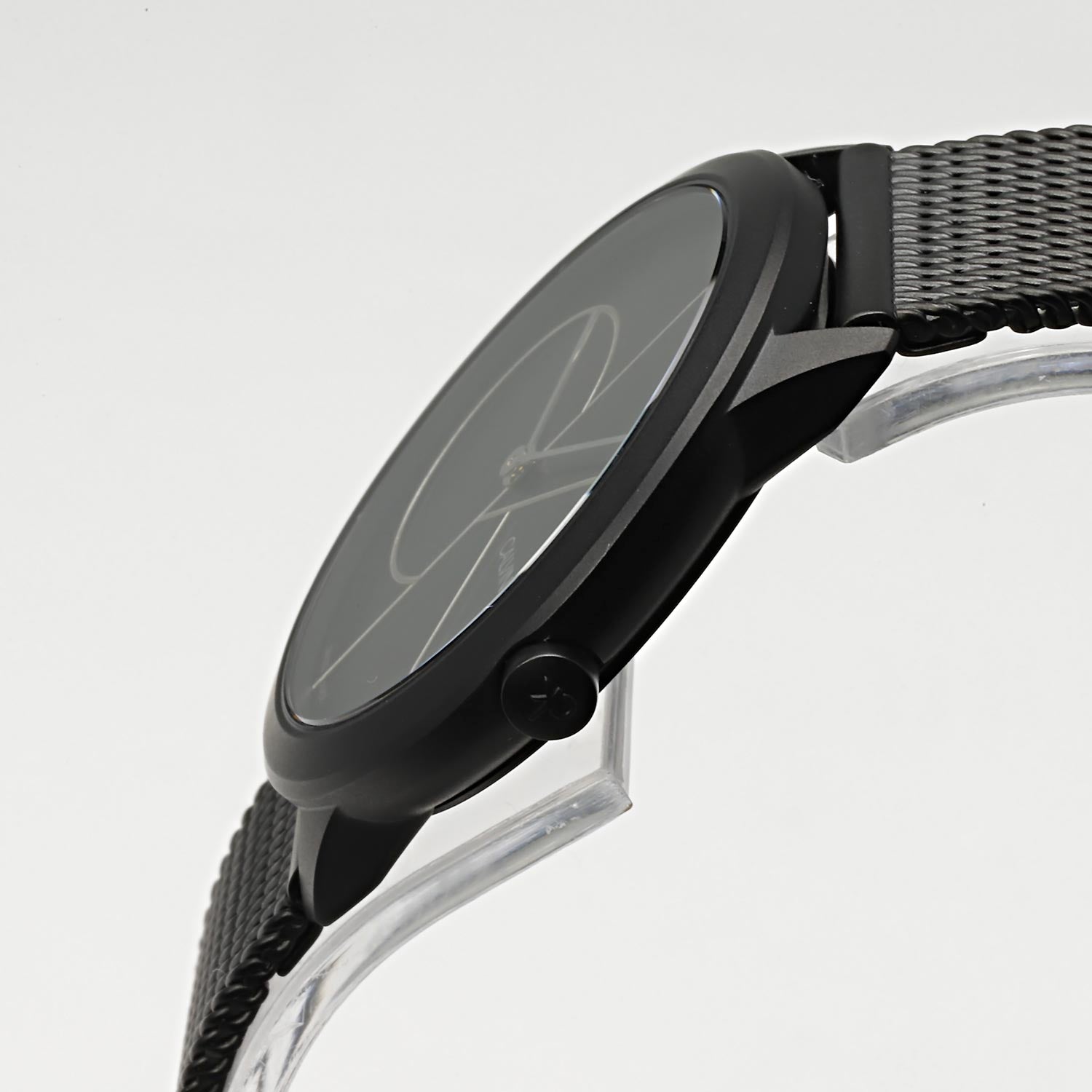  Shop Authentic Calvin Klein Minimal Black Dial Black Mesh Bracelet Watch for Women - K3M5245X - Luxxuri
