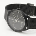  Shop Authentic Calvin Klein Minimal Black Dial Black Mesh Bracelet Watch for Women - K3M5245X - Luxxuri