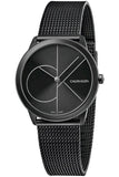  Shop Authentic Calvin Klein Minimal Black Dial Black Mesh Bracelet Watch for Women - K3M5245X - Luxxuri
