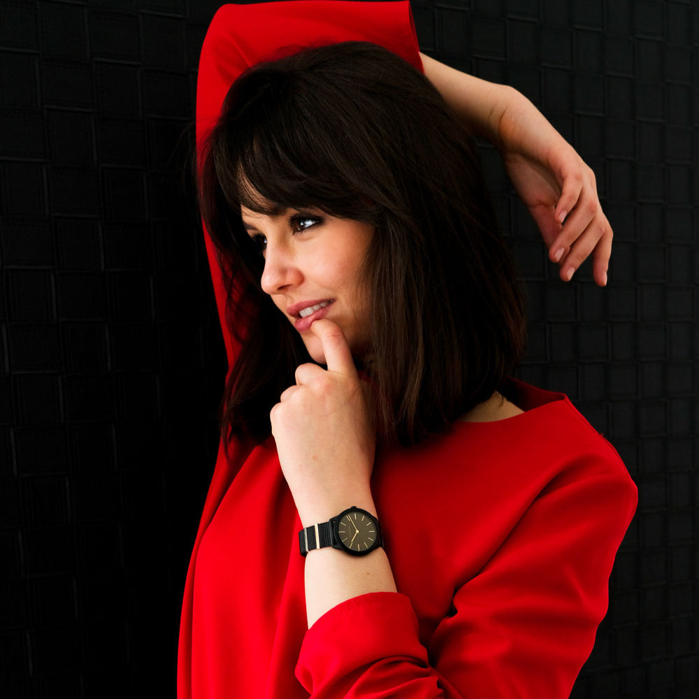  Shop Authentic Calvin Klein Minimal Black Dial Black Steel Strap Watch For Men - K3M524Z1 - Luxxuri