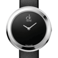  Shop Authentic Calvin Klein Firm Black Dial Black Leather Strap Watch for Women - K3N231C1 - Luxxuri