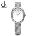 Shop Authentic Calvin Klein Incentive Silver Dial Silver Mesh Bracelet Watch for Women - K3P23126 - Luxxuri