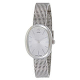  Shop Authentic Calvin Klein Incentive Silver Dial Silver Mesh Bracelet Watch for Women - K3P23126 - Luxxuri