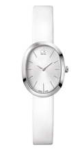  Shop Authentic Calvin Klein Incentive White Dial White Leather Strap Watch for Women - K3P231L6 - Luxxuri
