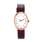  Shop Authentic Calvin Klein Incentive White Dial Brown Leather Strap Watch for Women - K3P236G6 - Luxxuri
