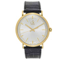  Shop Authentic Calvin Klein Surround Silver Dial Black Leather Strap Watch for Men - K3W215C6 - Luxxuri