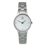  Shop Authentic Calvin Klein Simplicity White Dial Silver Steel Strap Watch for Women - K4323101 - Luxxuri