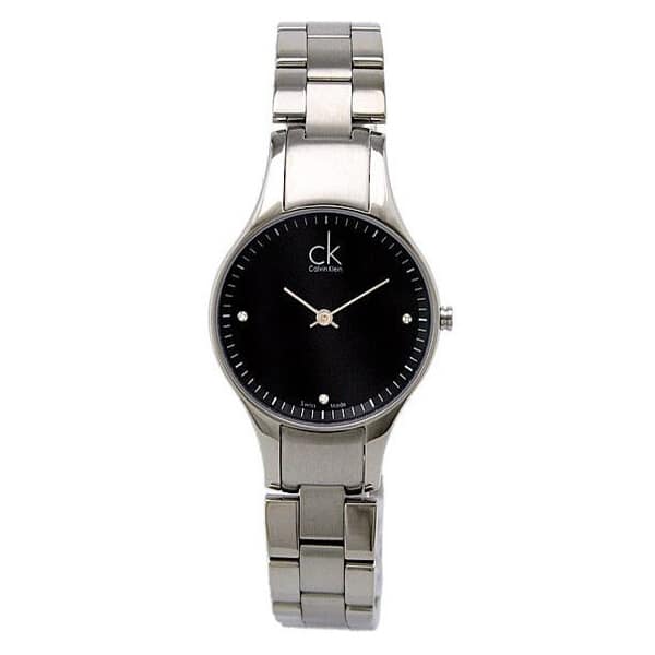  Shop Authentic Calvin Klein Simplicity Black Dial Silver Steel Strap Watch for Women - K4323104 - Luxxuri