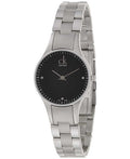  Shop Authentic Calvin Klein Simplicity Black Dial Silver Steel Strap Watch for Women - K4323104 - Luxxuri