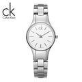  Shop Authentic Calvin Klein Simplicity White Dial Silver Steel Strap Watch for Women - K4323126 - Luxxuri