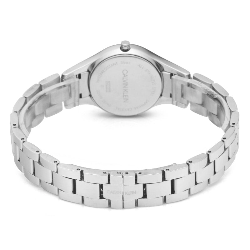  Shop Authentic Calvin Klein Simplicity Black Dial Silver Steel Strap Watch for Women - K4323130 - Luxxuri