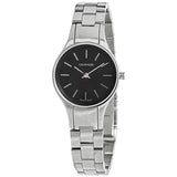 Shop Authentic Calvin Klein Simplicity Black Dial Silver Steel Strap Watch for Women - K4323130 - Luxxuri
