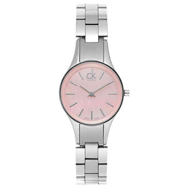  Shop Authentic Calvin Klein Simplicity Pink Dial Silver Steel Strap Watch for Women - K432314E - Luxxuri