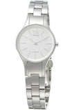  Shop Authentic Calvin Klein Simplicity White Dial Silver Steel Strap Watch for Women - K4323185 - Luxxuri