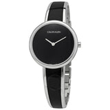  Shop Authentic Calvin Klein Seduce Black Dial Two Tone Steel Strap Watch for Women - K4E2N111 - Luxxuri