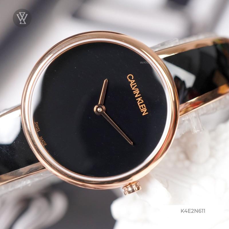  Shop Authentic Calvin Klein Seduce Black Dial Two Tone Steel Strap Watch for Women - K4E2N611 - Luxxuri