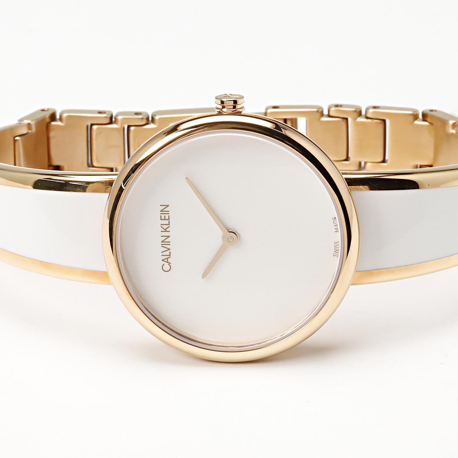  Shop Authentic Calvin Klein Seduce White Dial Two Tone Steel Strap Watch for Women - K4E2N616 - Luxxuri