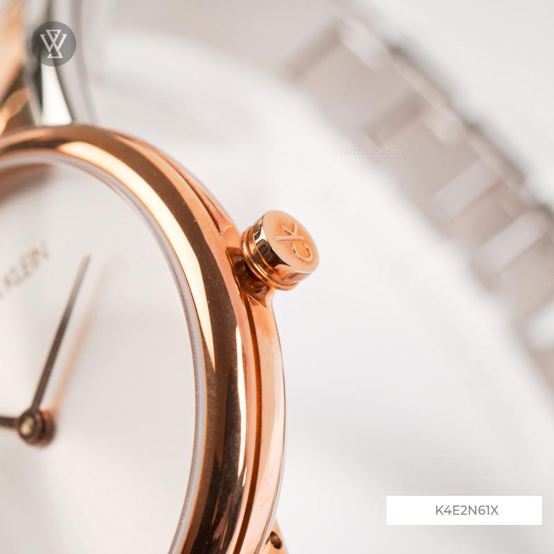  Shop Authentic Calvin Klein Seduce Silver Dial Two Tone Steel Strap Watch for Women - K4E2N61X - Luxxuri