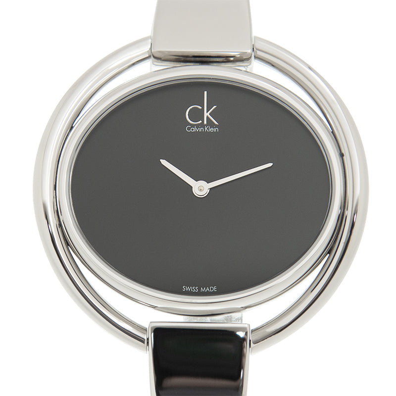  Shop Authentic Calvin Klein Impetuous Black Dial Silver Steel Strap Watch for Women - K4F2N111 - Luxxuri