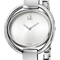  Shop Authentic Calvin Klein Impetuous Silver Dial Silver Steel Strap Watch for Women - K4F2N116 - Luxxuri