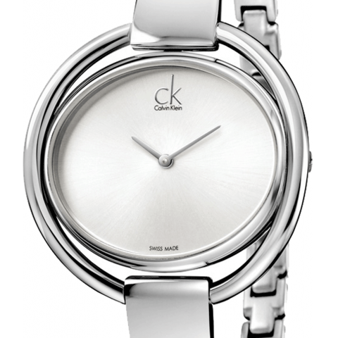  Shop Authentic Calvin Klein Impetuous Silver Dial Silver Steel Strap Watch for Women - K4F2N116 - Luxxuri