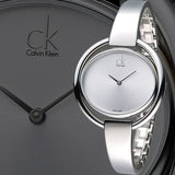  Shop Authentic Calvin Klein Impetuous Silver Dial Silver Steel Strap Watch for Women - K4F2N116 - Luxxuri