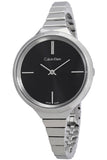  Shop Authentic Calvin Klein Lively Black Dial Silver Steel Strap Watch for Women - K4U23121 - Luxxuri
