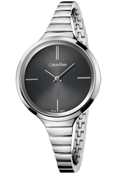  Shop Authentic Calvin Klein Lively Black Dial Silver Steel Strap Watch for Women - K4U2312S - Luxxuri