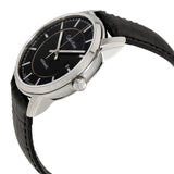  Shop Authentic Calvin Klein Infinity Automatic Black Dial Black Leather Strap Watch for Men - K5S341C1 - Luxxuri