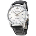  Shop Authentic Calvin Klein Infinity Silver Dial Brown Leather Strap Watch for Men - K5S341G6 - Luxxuri