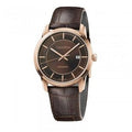  Shop Authentic Calvin Klein Infinity Brown Dial Brown Leather Strap Watch for Men - K5S346GK - Luxxuri