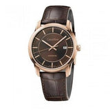  Shop Authentic Calvin Klein Infinity Brown Dial Brown Leather Strap Watch for Men - K5S346GK - Luxxuri