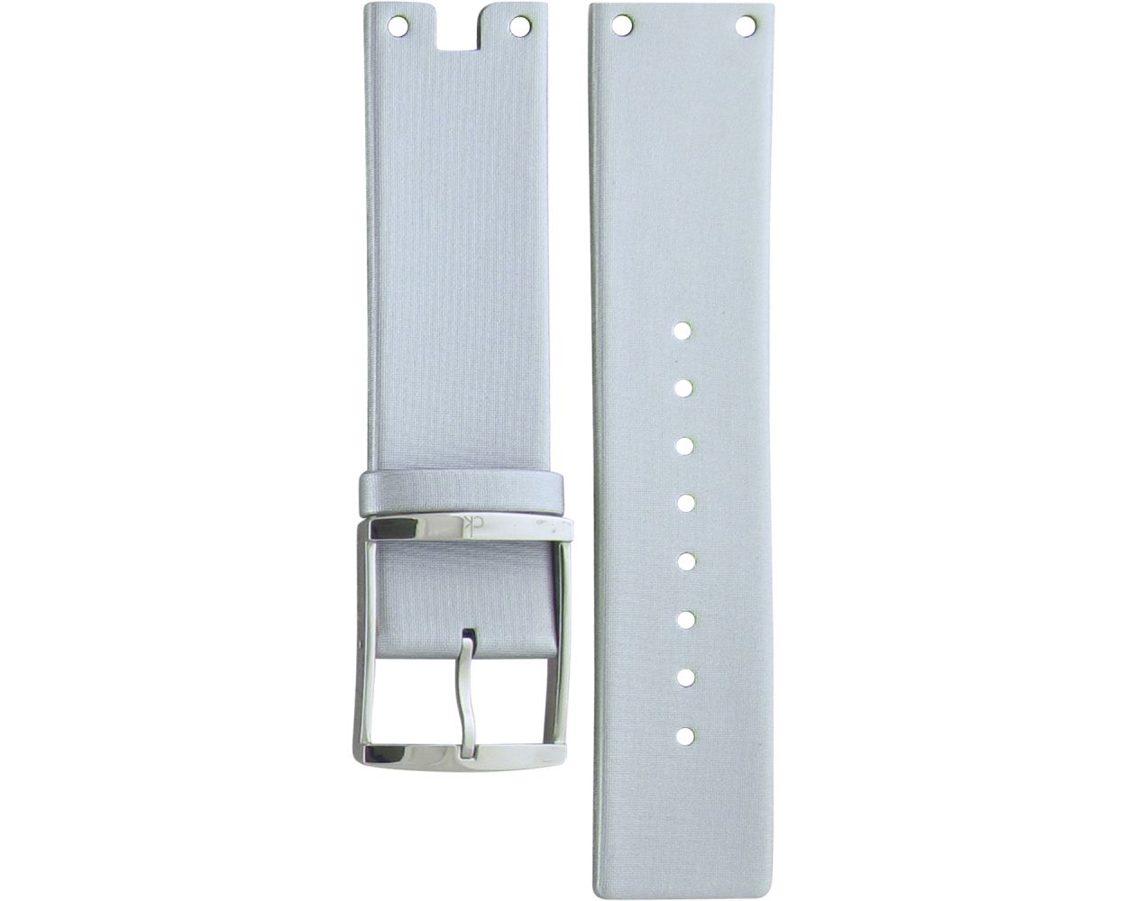  Shop Authentic Calvin Klein Glam Transparent Silver Dial Grey Leather Strap Watch for Women - K9423193 - Luxxuri