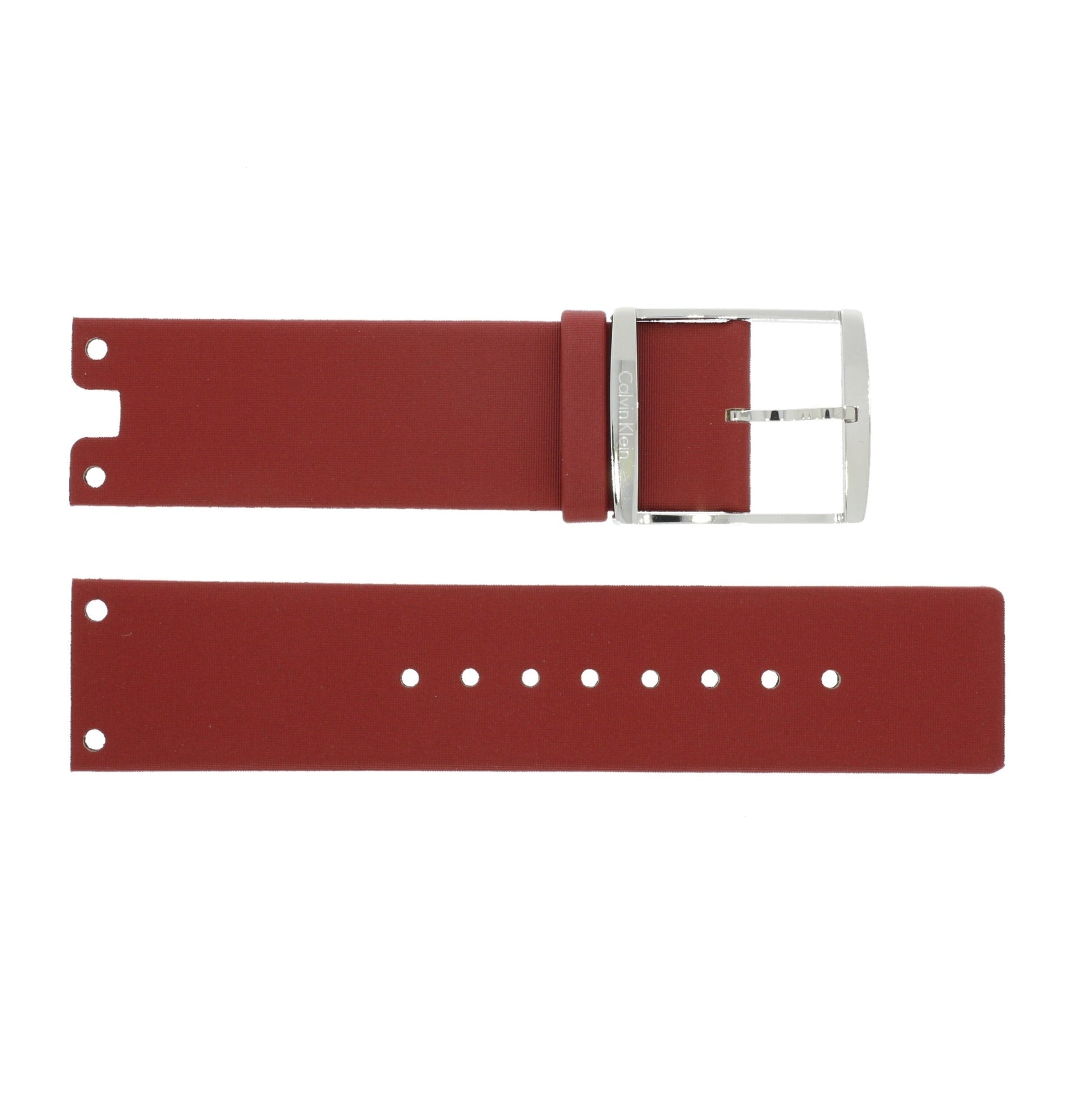  Shop Authentic Calvin Klein Glam Transparent Dial Red Leather Strap Watch for Women - K9423144 - Luxxuri