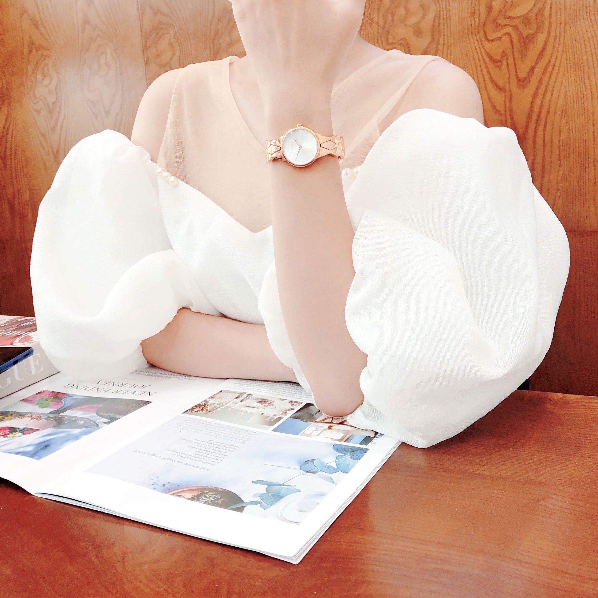  Shop Authentic Calvin Klein Snake Silver Dial Yellow Gold Steel Strap Watch For Women - K6E23546 - Luxxuri