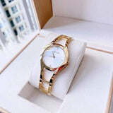  Shop Authentic Calvin Klein Class White Dial Gold Steel Strap Watch for Women - K6R23526 - Luxxuri