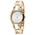  Shop Authentic Calvin Klein Class White Dial Gold Steel Strap Watch for Women - K6R23526 - Luxxuri