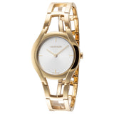  Shop Authentic Calvin Klein Class White Dial Gold Steel Strap Watch for Women - K6R23526 - Luxxuri