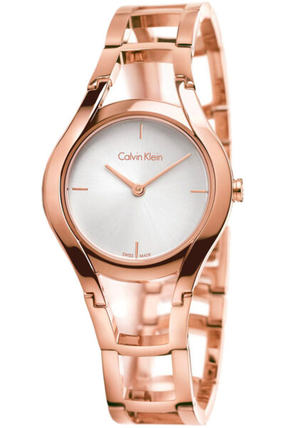  Shop Authentic Calvin Klein Class White Dial Rose Gold Steel Strap Watch for Women - K6R23626 - Luxxuri