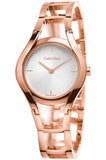  Shop Authentic Calvin Klein Class White Dial Rose Gold Steel Strap Watch for Women - K6R23626 - Luxxuri
