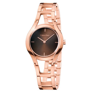  Shop Authentic Calvin Klein Class Brown Dial Rose Gold Steel Strap Watch for Women - K6R2362K - Luxxuri