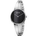  Shop Authentic Calvin Klein Drift Black Dial Silver Steel Strap Watch for Women - K6S2N111 - Luxxuri