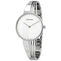  Shop Authentic Calvin Klein Drift Silver Dial Silver Steel Strap Watch for Women - K6S2N116 - Luxxuri
