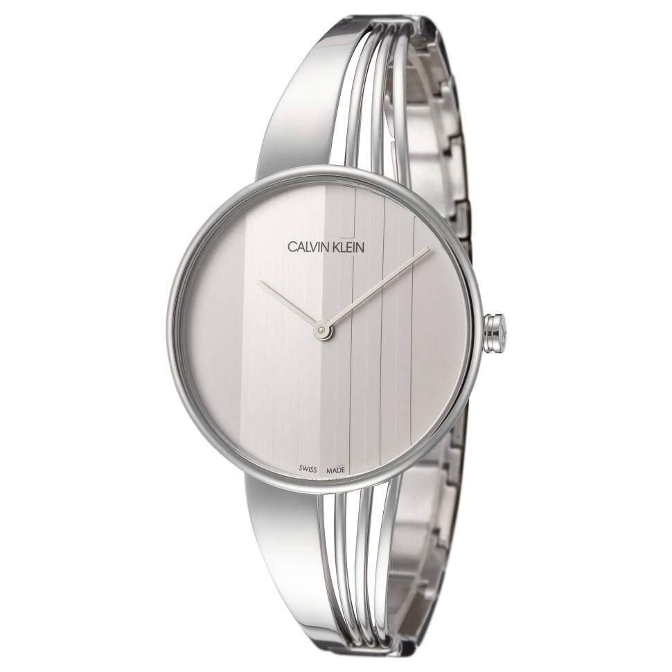  Shop Authentic Calvin Klein Drift Silver Dial Silver Steel Strap Watch for Women - K6S2N116 - Luxxuri