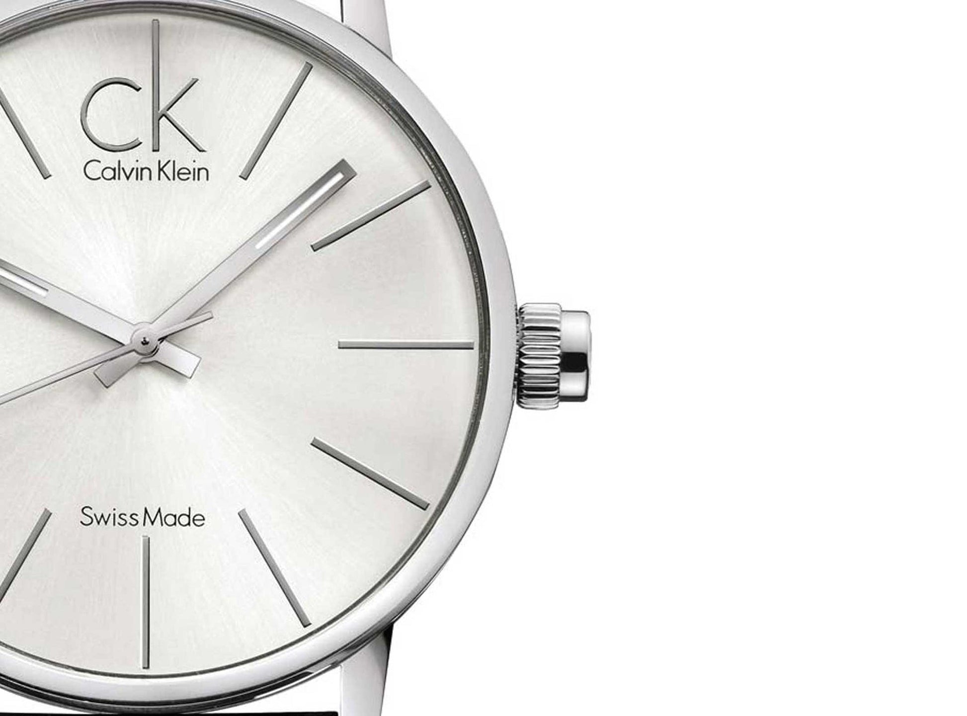  Shop Authentic Calvin Klein Post Minimal Silver Dial Black Leather Strap Watch for Men - K7621192 - Luxxuri